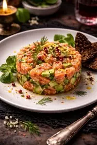 Zitronen-Lachs-Tatar